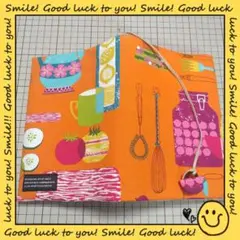 ハンドメイド✿四六判(小)ハードカバー用✿ブックカバー✿北欧風✿キッチン柄✿