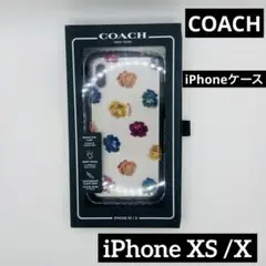 COACH コーチ iPhone XS /Xケース　フラワー柄　バラ　シリコン