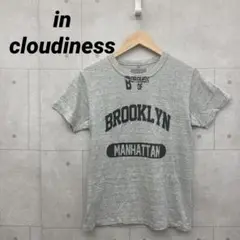 in cloudiness インクラウディネス プリントＴシャツ メンズ M 灰
