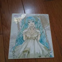 初音ミク 色紙 ドレス姿