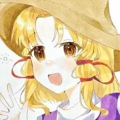 原画 イラスト手描き アナログ 色紙　東方proiect 洩矢諏訪子