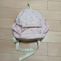 いちご柄　ピンクリュック