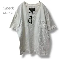 【ハイベック】Hibeck メガネデザインプリントTシャツ コットン 胸ポケット