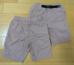 半ズボン　ハーフパンツ　120　 薄ピンク　２枚　【バラ売り不可】