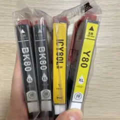 EPSON IC6CL80 未使用 黄色と黒2種ずつ