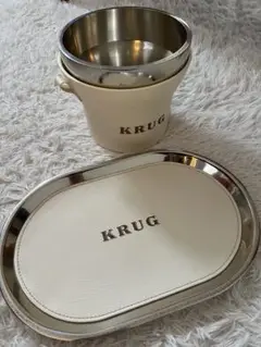 【重厚な金属製シャンパンクーラー】クリュッグ・KRUG めっちゃ変わる】 重厚な金属製シャンパンクーラー】クリュッグ