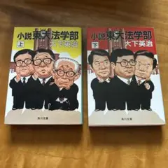 小説東大法学部 大下英治 上下巻セット