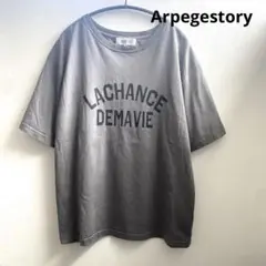 アルページュストーリー　ヴィンテージロゴTシャツ　チャコールグレー