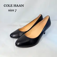 【美品】COLEHAAN コールハーン　パンプス （7）レザー　通勤　オフィス黒