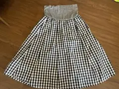 マタニティスカート　チェック　夏