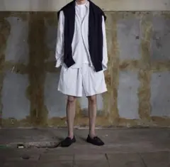 25SS everyonストライプシャツ L