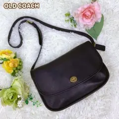 ★美品★OLD COACH ショルダーバッグ ターンロック レザー 9790