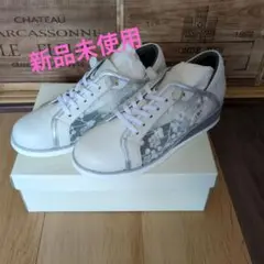 ホワイト/シルバー レースデザイン スニーカー　新品未使用！
