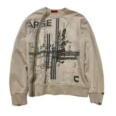 291295=homme archive ジップ スウェット y2k グランジ