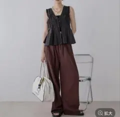 JEANASIS ジーナシス ワッシャーサテンギャザーNS