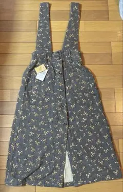 4067グレー　ジャンスカ　花柄