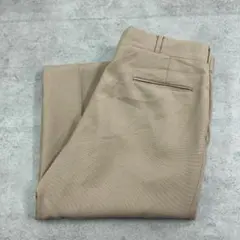 70-80s　USA製　カジュアルスラックス　古着　ベージュ　アイボリー　W35