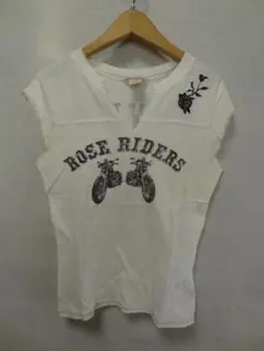 ゲスジーンズGUESS JEANSレディースノースリーブバイカーTシャツ XS