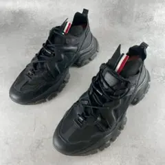 美品⭐️MONCLER リーブノートレイス ハイテクスニーカー 黒 28cm相当