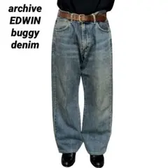archive edwin 505 buggy fade wide denim