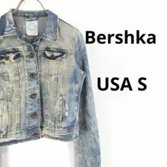 美品 ベルシュカ ダメージデニムショートジャケット レディース アウター