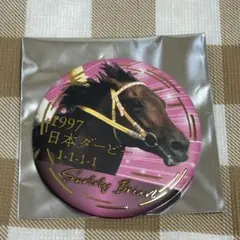 逃げ馬 缶バッジ サニーブライアン