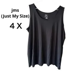 jms アクティブ ノースリーブ Tシャツ 4X ブラック