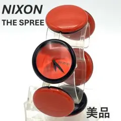 【稼働品】Nixon ニクソン 腕時計 THE SPREE レッド ブレスレット