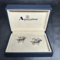 ピルロ様商談中 極美品　アクアスキュータム　Aquascutum　銀色　ドッグ・