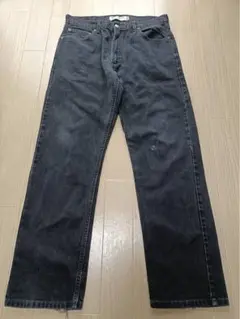 【36×32】Levi's 505 ブラックデニム-メキシコ製-先染め