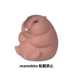 ぷきゅ～と！マーモット ぶらうん ソフビ ガチャ