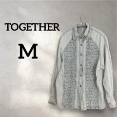 TOGETHER 【M】刺繍デニムシャツ