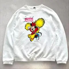 極美品 ディズニー スウェット ミニー チアリーダー 白 M ビンテージ 希少