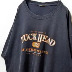 ダックヘッド ロゴ Tシャツ ブラック 黒 古着