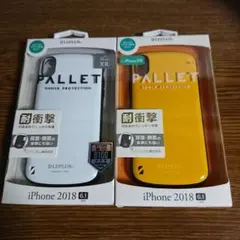 iPhone XR用 耐衝撃ハイブリッドケース 2色セット