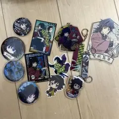 冨岡義勇セット　缶バッチ　ステッカー　キーホルダー