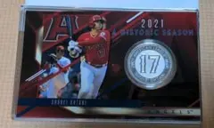 2021 大谷翔平 A HISTORIC SEASON シルバーコインカード