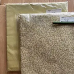 CS jasmine leaf クリームマスタード地にマッシュルーム　2枚セット