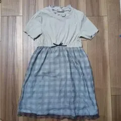 【美品・送料込】子供服 半袖ワンピース 130cm