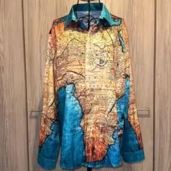 【新品未使用】男女兼用　メンズ　レディース　シャツ　ジャケット　バロック柄　⑧