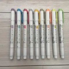 MILDLINER 蛍光ペン 9本セット