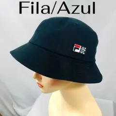 Fila azul 黒 バケットハット 男女　ユニセックス