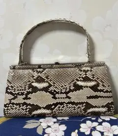レディース ハンドバッグ パイソン革