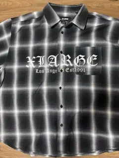 XLARGE チェック柄 半袖シャツ
