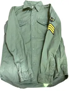 BROWNY VINTAGE ミリタリーシャツ M オリーブグリーン