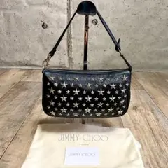美品☆ジミーチュウ スタースタッズ ミニ ハンドバッグ レザーバッグ ポシェット
