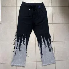 美品 novessel フリンジデザインデニムパンツ