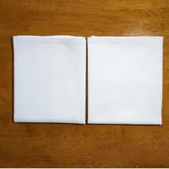 さらしのふきん　長方形2枚組④