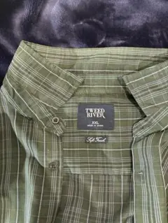 TWEED RIVER XXL 半袖シャツ チェック柄