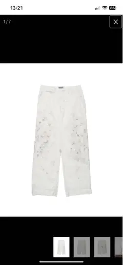 25ss BOWWOW STAINED WORK TROUSERS